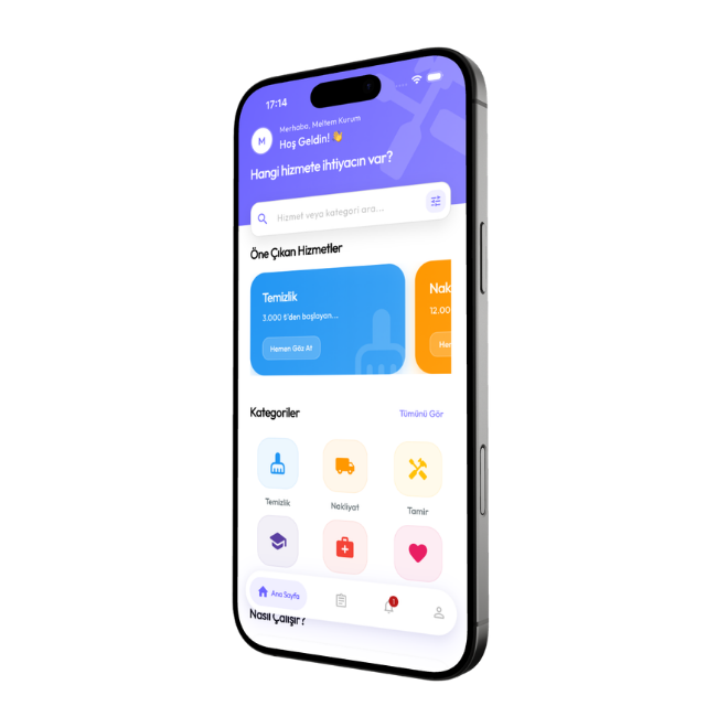 Hizmen App Mockup